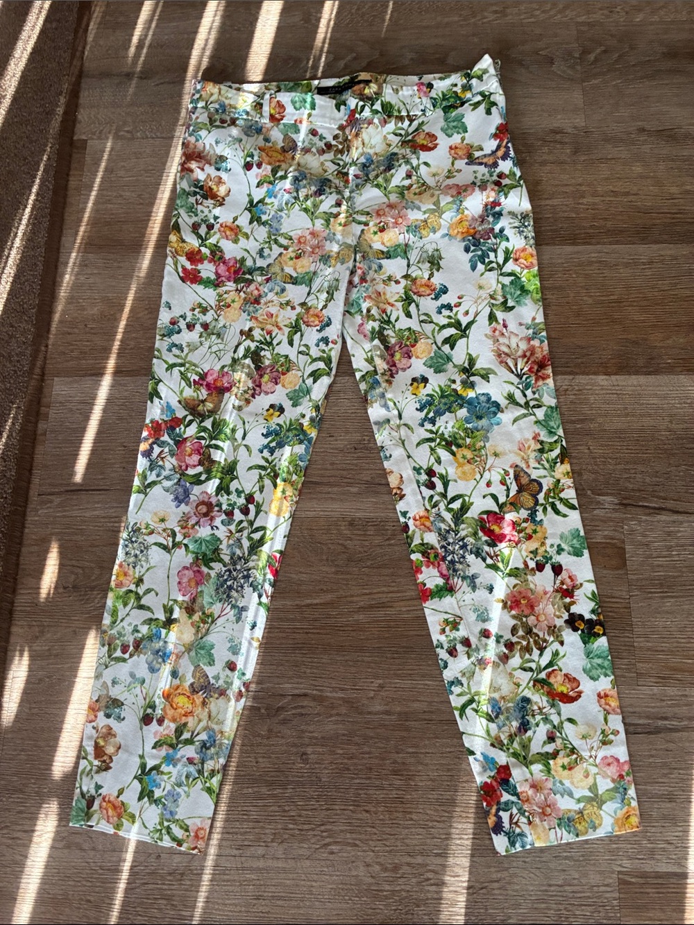 Zara garden print pants